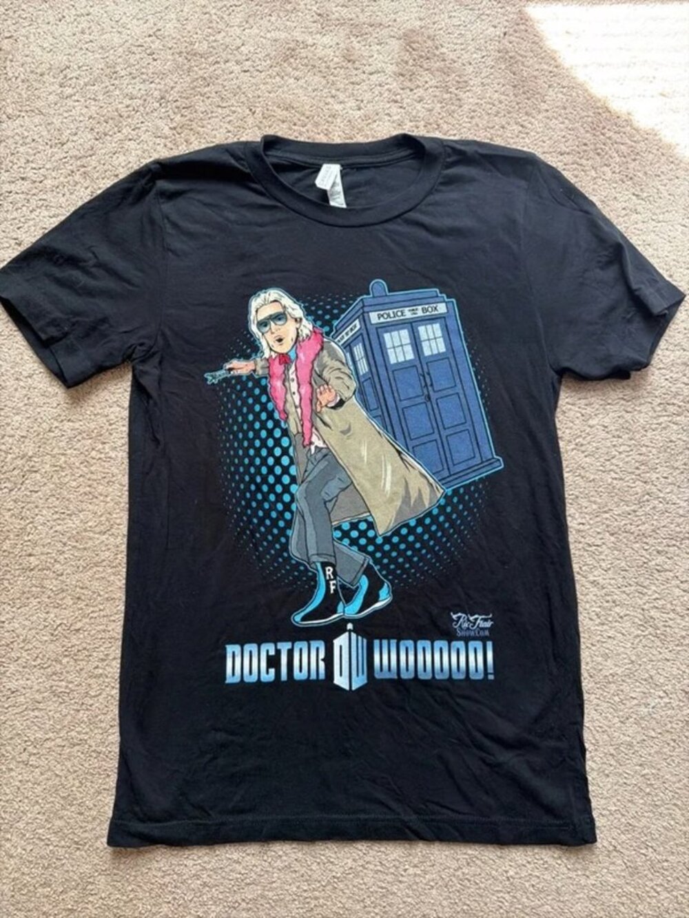 WWE Ric Flair Dr Who Graphic Tee Size Small